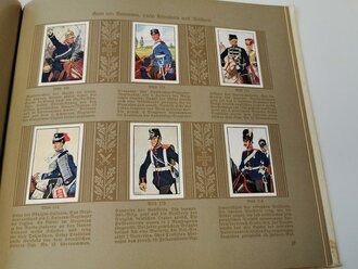 Sammelbilderalbum "Deutsche Uniformen - Album III: Das Zeitalter der Deutschen Einigung 1864 - 1914 Band 1" 40 Seiten, komplett