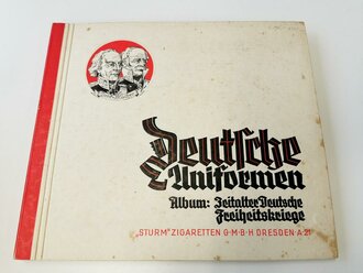 Sammelbilderalbum "Deutsche Uniformen - Album: Zeitalter Deutsche Freiheitskriege" 40 Seiten, komplett