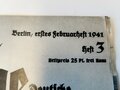 Die Kriegsmarine, Heft 3, erstes Februarheft 1941, "Im Nordatlanik!"