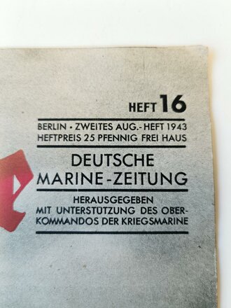 Die Kriegsmarine, Heft 16, zweites Augustheft 1943,...