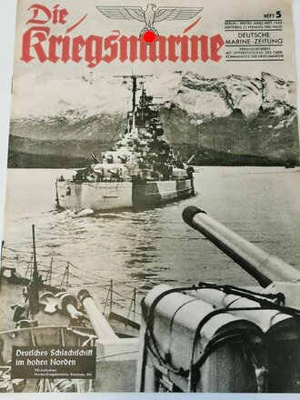 Die Kriegsmarine, Heft 5, erstes Märzheft 1943, "Deutsches Schlachtschiff im hohen Norden"