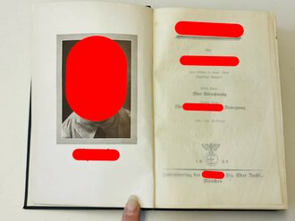 Adolf Hitler "Mein Kampf" Blaue Ganzleinenausgabe mit Widmung von 1935