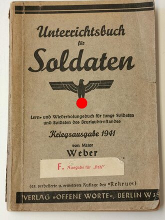 "Unterrichtsbuch für Soldaten" Kriegsausgabe 1941, Ausgabe für PAK