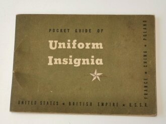 U.S. 1943 printed "Pocket guide of Uniform...