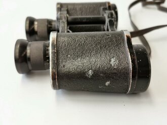 Reichs Finanz Verwaltung ( Zoll) Doppelfernrohr 6 x 30 von Carl Zeiss Jena mit entsprechendem Kammerstempel. Der linke Verstellring dreht durch, rechts klare Durchsicht und deutliche Strichplatte