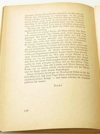 Flugmeldehelferin Inge Berger, Buchrücken löst sich, Maße ca. A5, datiert 1943, 170 Seiten