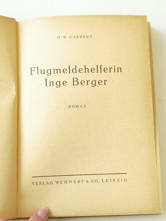 Flugmeldehelferin Inge Berger, Buchrücken löst sich, Maße ca. A5, datiert 1943, 170 Seiten