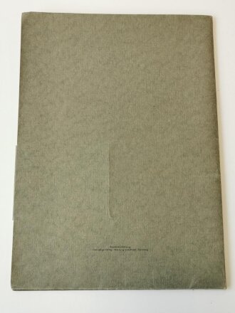 Präsentationsmappe des NS Musterbetrieb Friedrich Schlötermann Lüdenscheid " Wir kapitulieren nie ! 1939/40.  Das Anschreiben vorhanden, die darin beschriebene Bildfolge fehlt