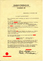 Präsentationsmappe des NS Musterbetrieb Friedrich Schlötermann Lüdenscheid " Wir kapitulieren nie ! 1939/40.  Das Anschreiben vorhanden, die darin beschriebene Bildfolge fehlt