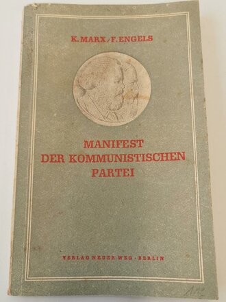 Manifest der Kommunistischen Partei, datiert 1946, Maße A5, 65 Seiten