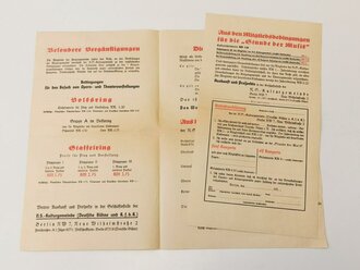 Die NS-Kulturgemeinde Deutsche Bühne und KfdK in der NS-Gemeinschaft "Kraft durch Freude", Konzert & Veranstaltungsprogramm, datiert 1934