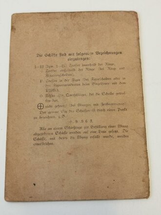 E. Schießbuch, Schießjahr 1943
