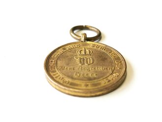 Kriegsdenkmünze für die Feldzüge 1870 - 1871 mit Verleihungsurkunde