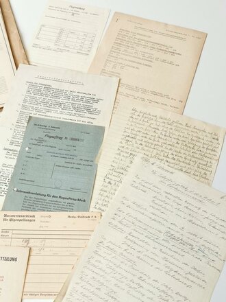 Konvolut Papiere und Unterlagen eines Fliegers der Höheren Fliegertechnischen Schule, 2. Komp. Berlin-Adlershof, datiert 1938