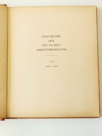 Sammelbilderalbum " Geschichte der deutschen Arbeiterbewegung" VEB Kunstverlag, wohl 50iger Jahre