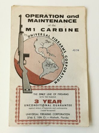 Operation and Maintenance of the M1 Carbine by Universal...