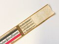 1. Weltkrieg, Banderole "Den Deutschen Unteroffizieren" Deutsche Zentrale für Kriegslieferungen von Tabakfabrikaten Sitz: Minden, Maße 4 x 36 cm