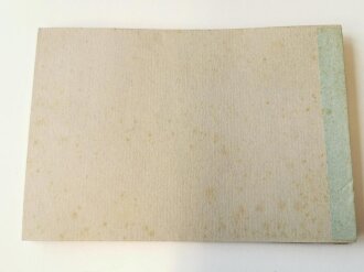 Block mit unausgefüllten "Stärkemeldungen", Einband leicht eingerissen, Maße 10,5 x 15,5 cm