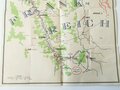 Übersichtskarte "Märsche und Kämpfe des Infanterie Regiments 178 vom 14. November 1939 bis 11. Juli 1940" Frankreich, Belgien, Luxemburg mit u. A. Sedan, Verdun, Maße 48 x 63 cm