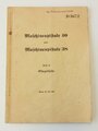 "D 167/2 Maschinenpistole 40 und Maschinenpistole 38" Teil 2 Einzelteile vom 11.12.42 mit 13 Seiten plus Anlagen. Guter Zustand