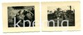 8 Aufnahmen von Angehörigen des Afrikakorps, Einmal mit Spähpanzer, Maße 4 x 5 cm