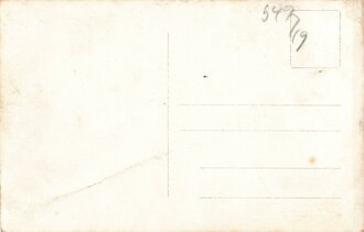 Angehörige der Reichswehr auf einem Pferdegespann sitzend, Maße 9 x 14 cm