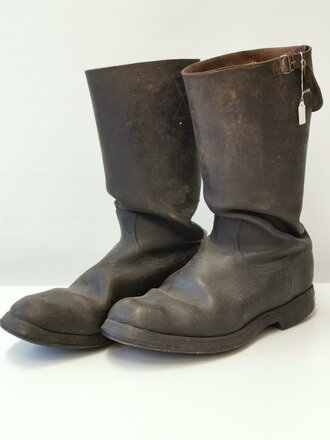 Bundeswehr, Paar Kampfstiefel alter Art. Ungereinigtes Paar, Sohlenlänge 33,5cm