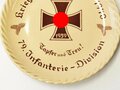 Erinnerugsteller der 79.Infanterie Division "Kriegs Weihnachten 1940" Durchmesser 21cm