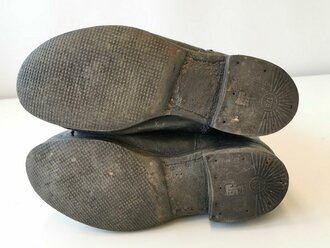 Paar Winterstiefel für Angehörige der Wehrmacht. Stark getragenes Paar, Sohlenlänge 31,5cm