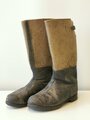 Paar Winterstiefel für Angehörige der Wehrmacht. Stark getragenes Paar, Sohlenlänge 31,5cm