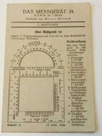"Das Messgerät 34" Falttafel