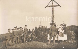 4 Aufnahmen von Angehörigen der Reichswehr beim Feldgottesdienst, Maße 9  x 14 cm