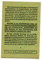 Bleibenausweis für Jugendliche, Reichsverband für Deutsche Jugendherbergen, von einem Mädchen aus Frankfurt a. M., datiert 1936