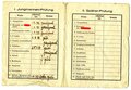 Prüfungs-Karte Jungmannen-Prüfung Gau Norden der Deutschen Kolonialjugend, datiert 1932