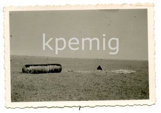 Aufnahme einer deutschen Fallschirm Magnetmine, Maße 6 x 9 cm