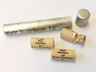 Aluminiumröhrchen "Natr. bicarbonic 1g"...