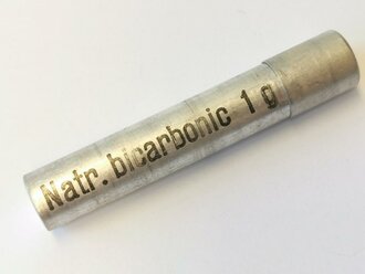 Aluminiumröhrchen "Natr. bicarbonic 1g"...