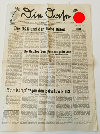 Die Oase, Feldzeitung der Deutschen Truppen in Afrika...