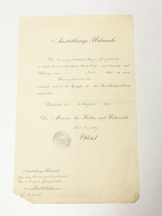 Konvolut Urkunden und Papiere, Ernennungsurkunden u. A zum Universitätsoberinspektor, Verwaltungs-Akademie Diplom, Untauglichkeitsbefund für den Dienst der SA... datiert zwischen 1937 - 1963