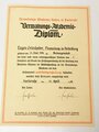 Konvolut Urkunden und Papiere, Ernennungsurkunden u. A zum Universitätsoberinspektor, Verwaltungs-Akademie Diplom, Untauglichkeitsbefund für den Dienst der SA... datiert zwischen 1937 - 1963