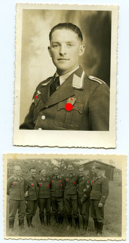 Luftwaffe, Wehrpaß für einen Angehörigen im Zerstörergeschwader 1, 4 Staffel . Eingetragen DA 4.Klasse, KVK II.Kl m. Sch., EKII und Frontflugspange in Bronze. Tödlich verunglückt bei ZG1 im Januar 1944