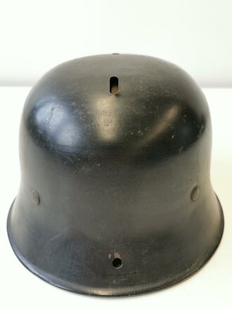 Feuerwehr Stahlhelm III. Reich, Originallack, die Embleme entfernt