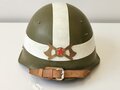 Feuerwehr Stahlhelm ehemaliger Ostblock, Russisches Modell 40, Originallack