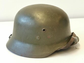 Ungarn, Stahlhelm 2. Weltkrieg M38, Originallack, zusammengehöriges Stück