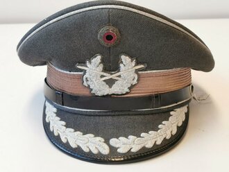 Bundeswehr Schirmmütze für Stabsoffiziere des Heeres, Kopfgrösse 56, frühe Ausführung