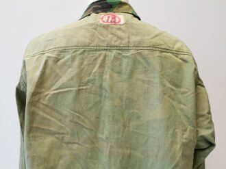 U.S. Coat, hot weather, ERDL, stamped USMC, dated 79, used, size L