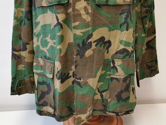 U.S. Coat, hot weather, ERDL, stamped USMC, dated 79, used, size L