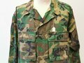 U.S. Coat, hot weather, ERDL, stamped USMC, dated 79, used, size L