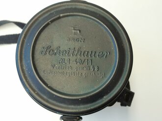 Luftschutz Gasmaske in original lackiertem Behälter von Scheithauer