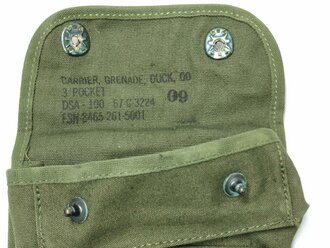 U.S. Grenade Carrier, three Pocket, unused, dated 67